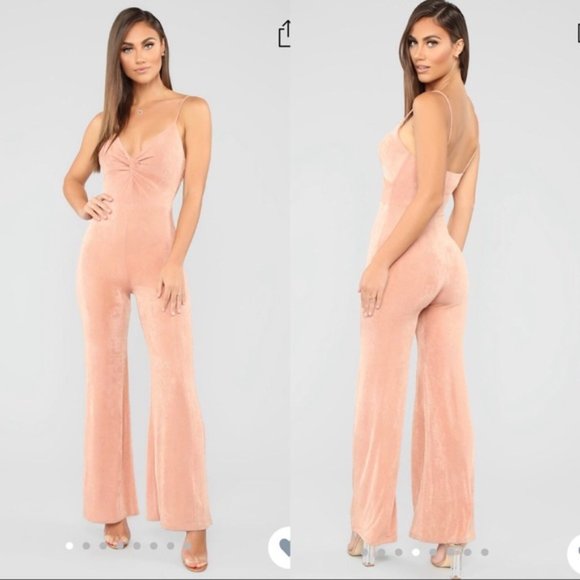 Fashion Nova Pants - Fashion Nova Front Twist Jumpsuit